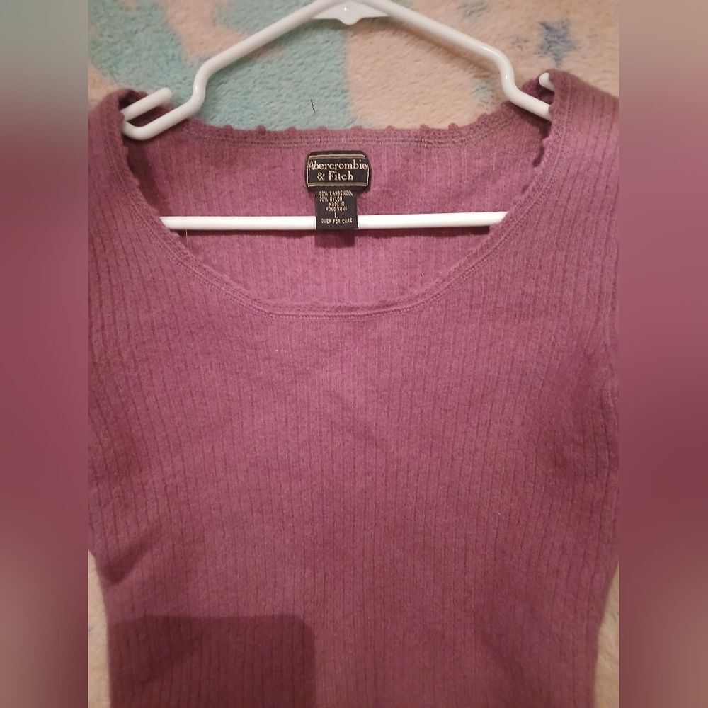 Abercrombie & Fitch Wool Stretch Sweater Size Large